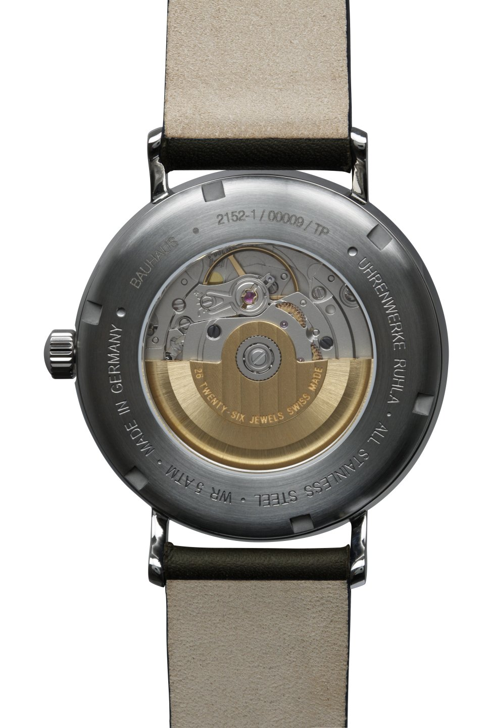 WEISS - Bauhaus-Automatikuhr-2152-1 Optik Uhren · · Juwelen