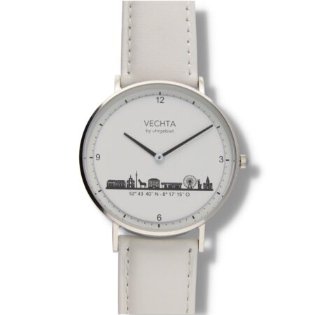 Produktbild von Vechta Uhr-Analoguhr-SilSchwLeWeiß40