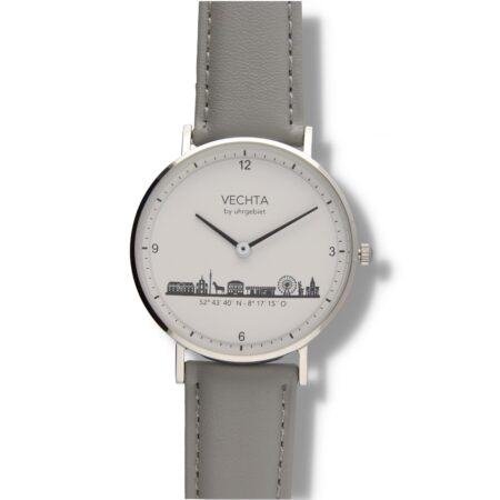 Produktbild von Vechta Uhr-Analoguhr-SilGrauLeGrau36