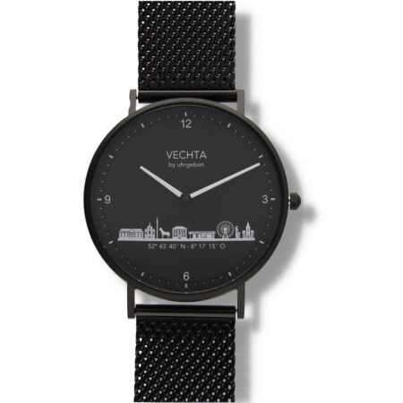 Produktbild von Vechta Uhr-Analoguhr-SchwWeißMeSchw40