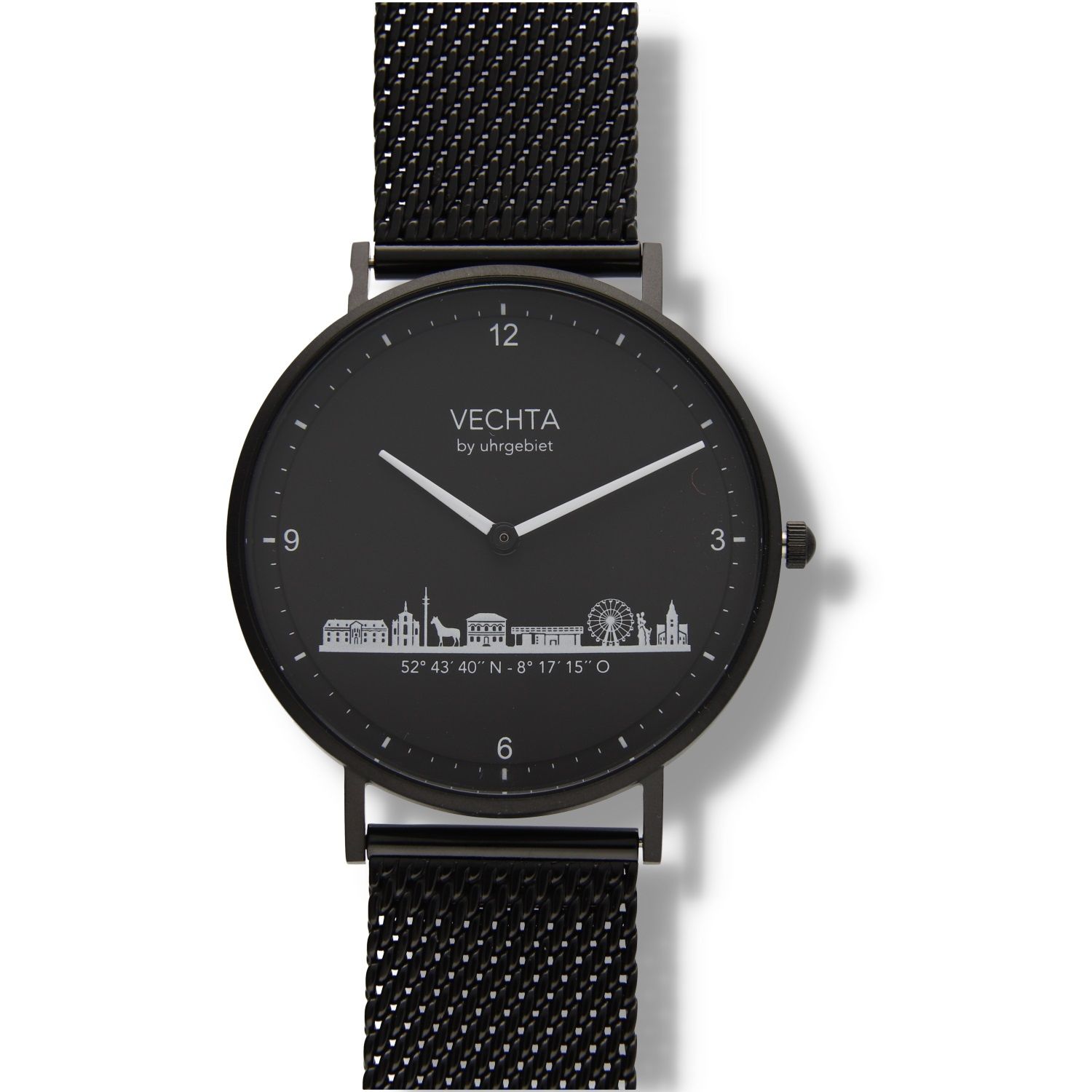 Produktbild von Vechta Uhr-Analoguhr-SchwWeißMeSchw40