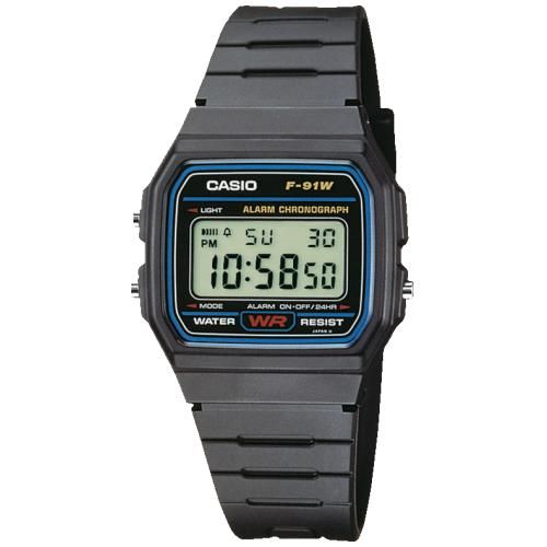 Produktbild von Casio-Digitaluhr-F-91W-1YEG