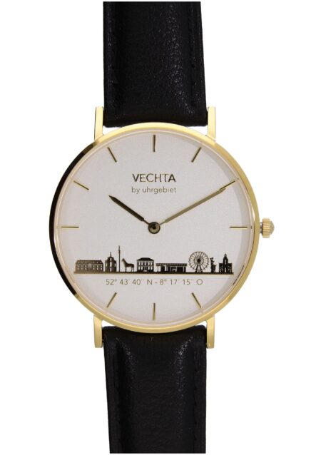 Produktbild von Vechta Uhr-Analoguhr-GoldGoldLeschw36