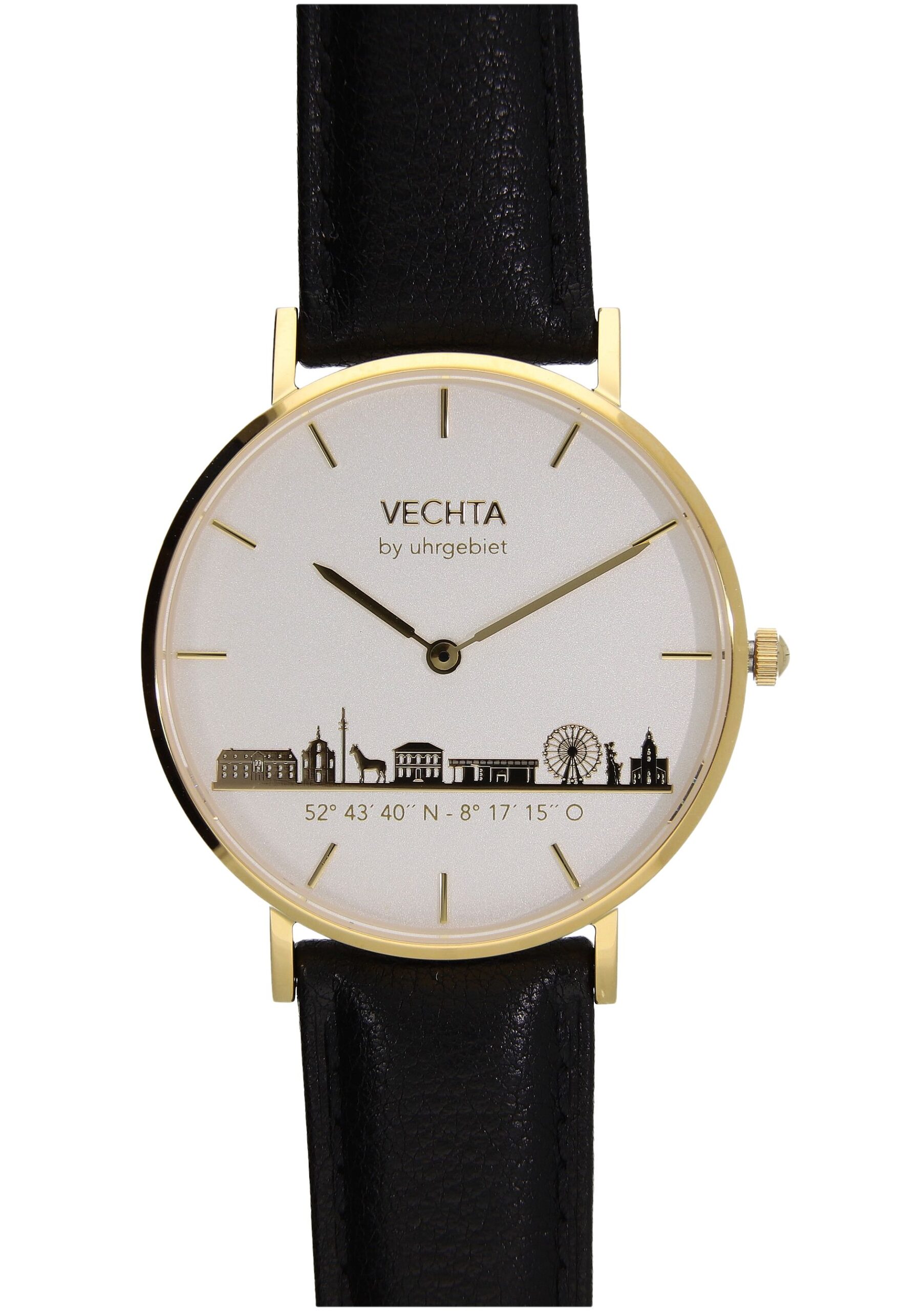 Produktbild von Vechta Uhr-Analoguhr-GoldGoldLeschw36