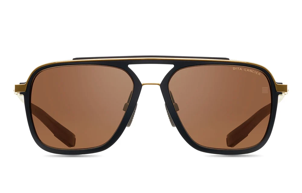 Produktbild von DITA Lancier-Sonnenbrille-DLS400-57-01 col BLK-GLD